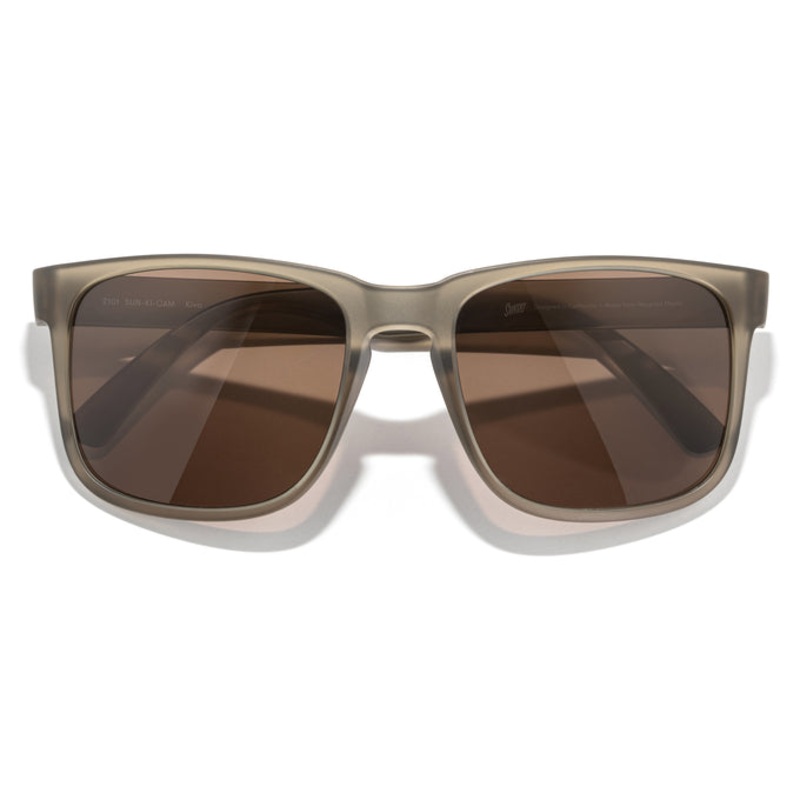 Kiva Sunglasses Matte Cola Amber