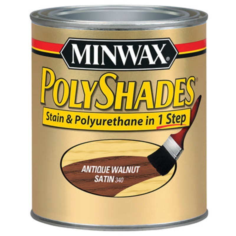 Polyshades Wood Stain Finish HALF PINT – SATIN – ANTIQUE WALNUT