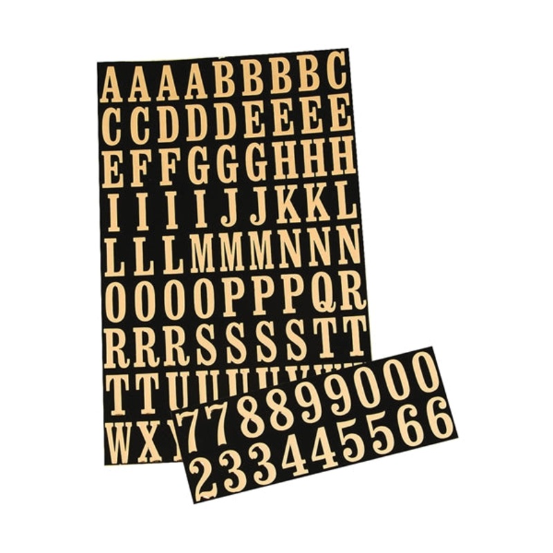 Packaged Number and Letter Set