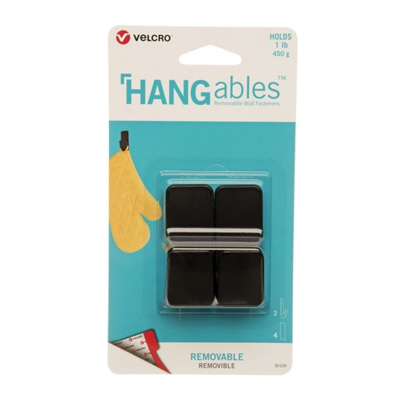 Removable Wall Hook|Black|2CT