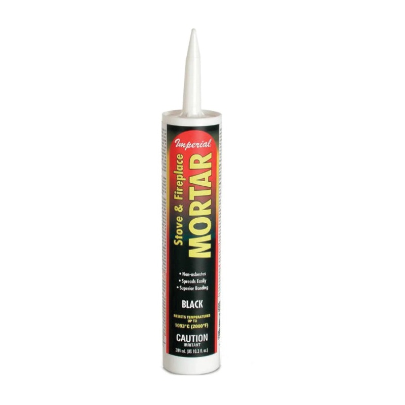 Fireplace Stove Mortar|Black|10.3OZ