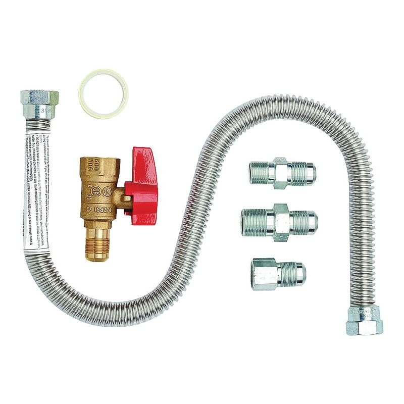 Gas Hookup Kit|18IN|5PC