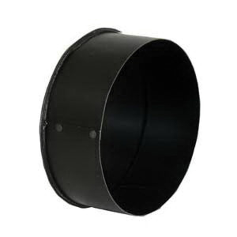 Round End Cap|Black|8IN