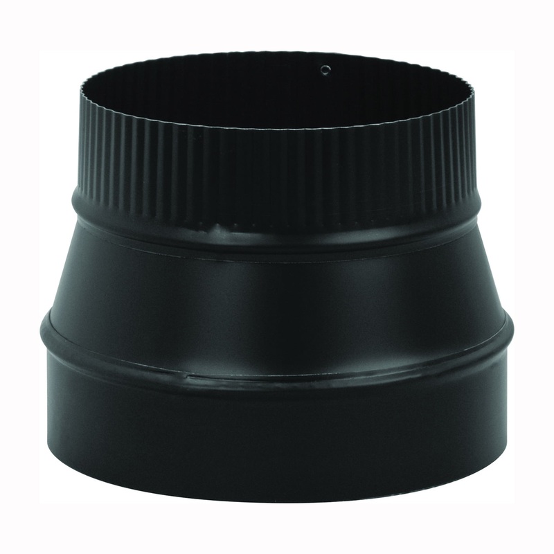 Stove Pipe Reducer|Black|8X6
