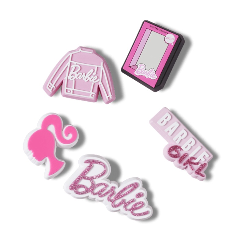 Barbie Pink 5 Pack Jibbitz|Assorted|5 pack