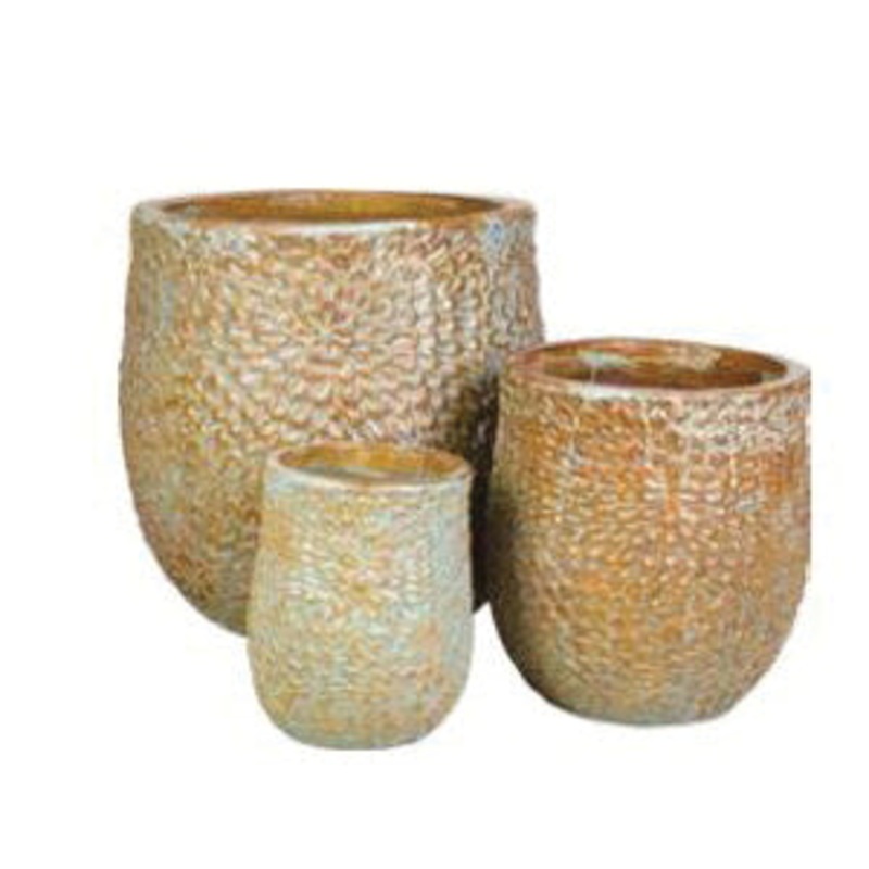 Planter|Mediterranean blue|9IN