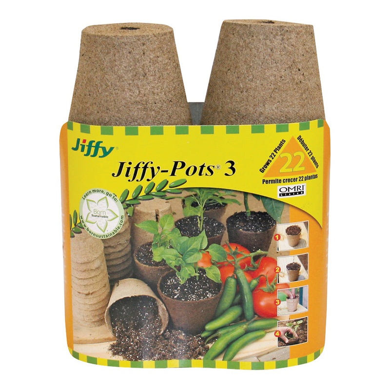22X3 Round Peat Pots|3IN|22PACK
