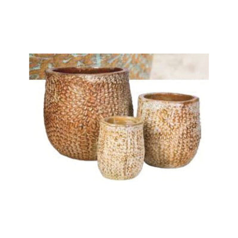 Planter|Mediterranean white|19IN