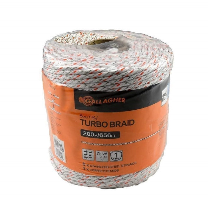 Turbo Equibraid Wire|White|656FT