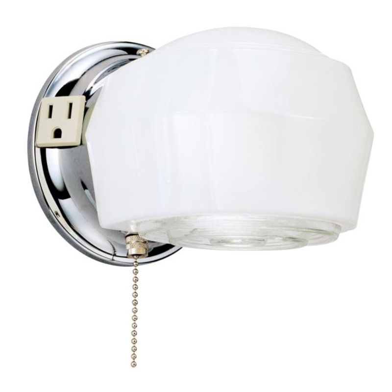 Wall Fixture with Pull Chain|White|5IN