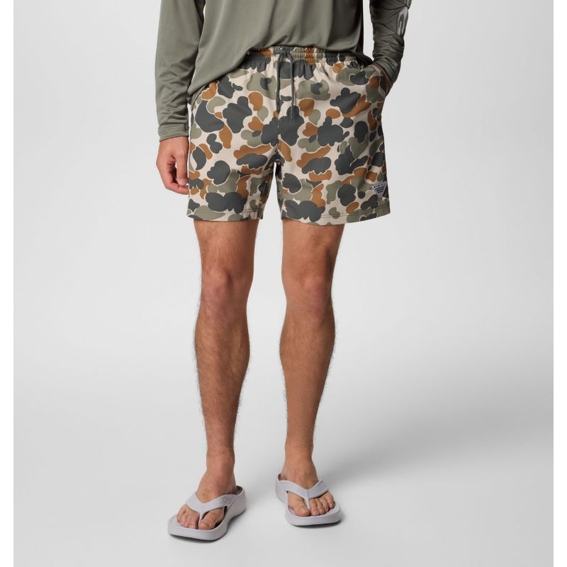 Men’s PFG Rambler Printed Water Shorts – Fossil Deltahunter Camo