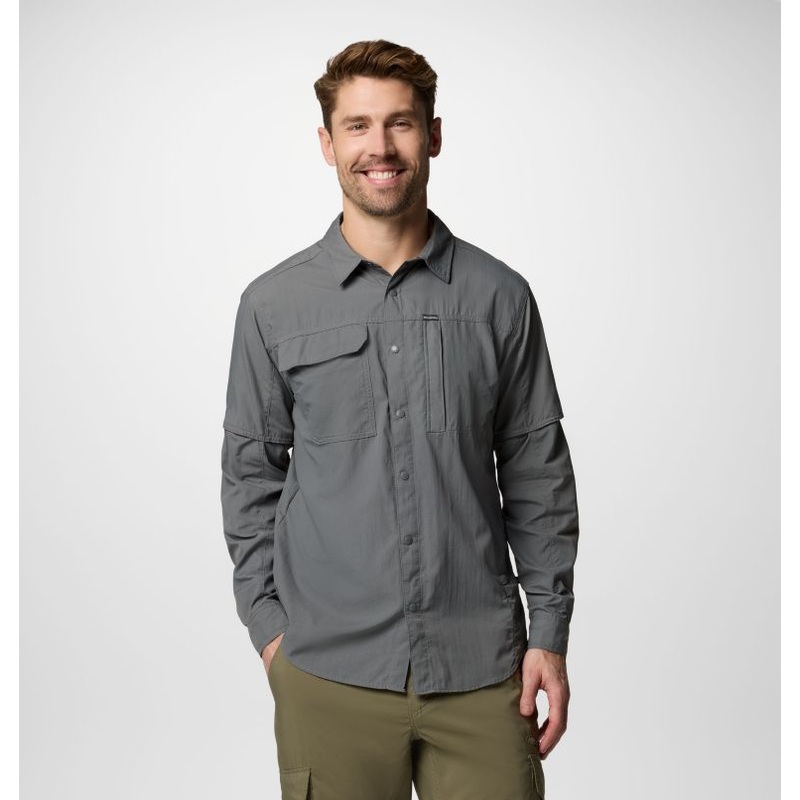 Men’s Skien Valley Long Sleeve Shirt – City Grey