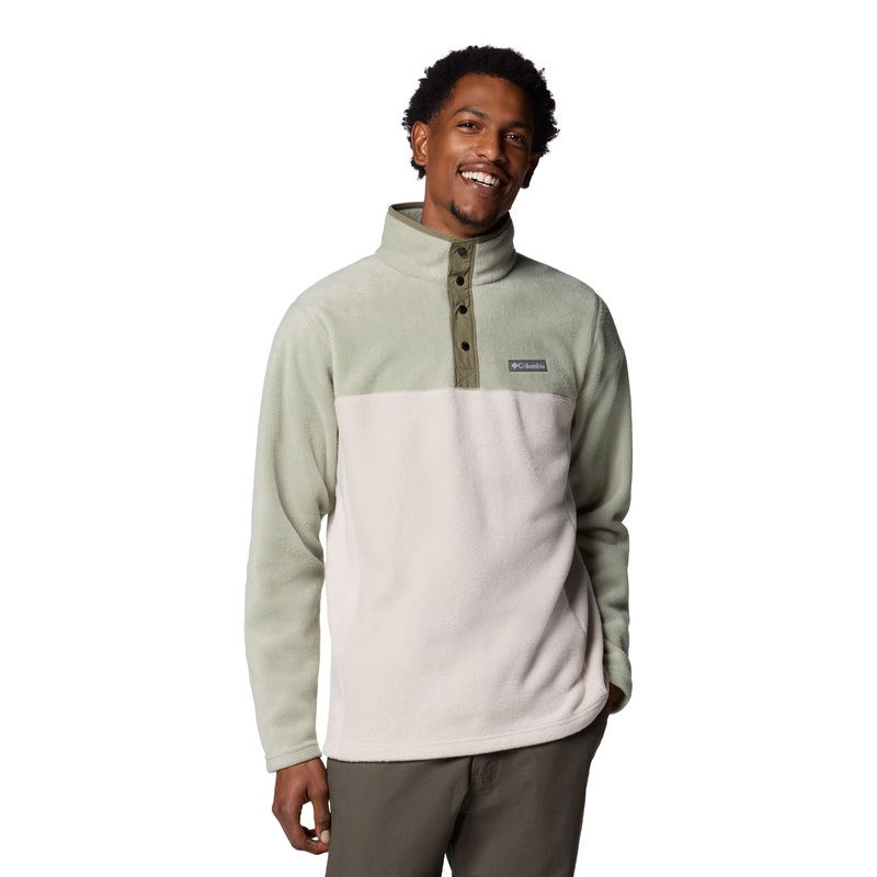 Men’s Steens Mountain Half Snap II Fleece Pullover – Dark Stone / Safari
