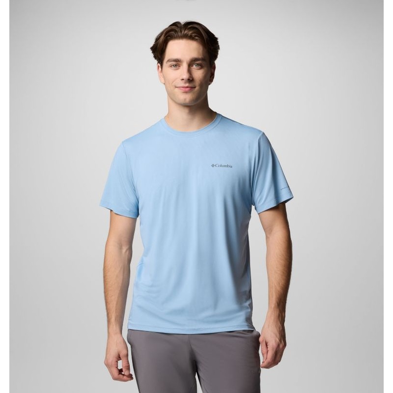 Men’s Tech Trail Utility Short Sleeve Crew – Ripple Blue