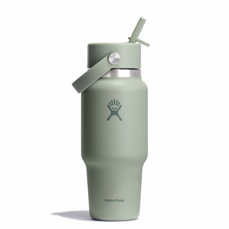 Wide Flex Straw Travel Bottle 24oz Agave