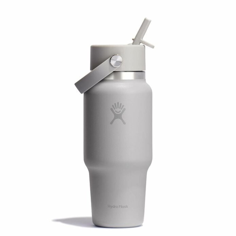 Wide Flex Straw Travel Bottle 24oz Birch