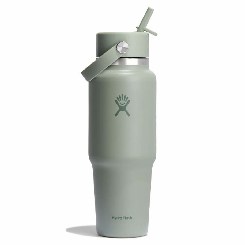 Wide Flex Straw Travel Bottle 32oz Agave