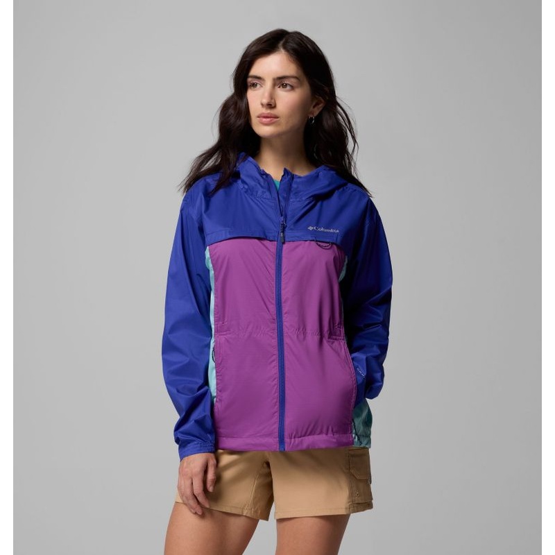 Women’s Crested Canyon Windbreaker – Razzle / Spray / Clematis Blue