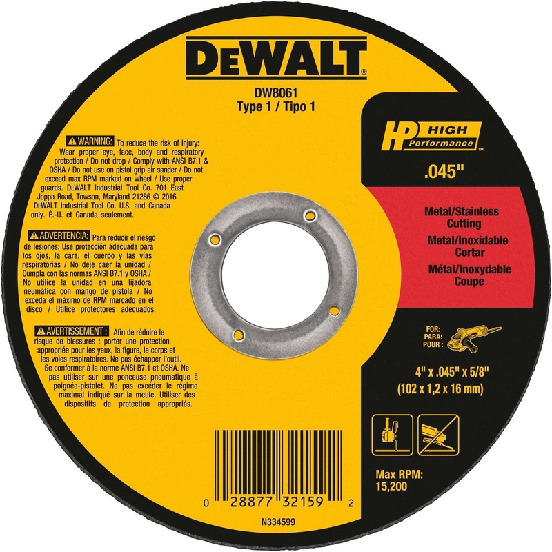 4 IN. X 5/8 IN. Aluminum Oxide Cut-Off Wheel