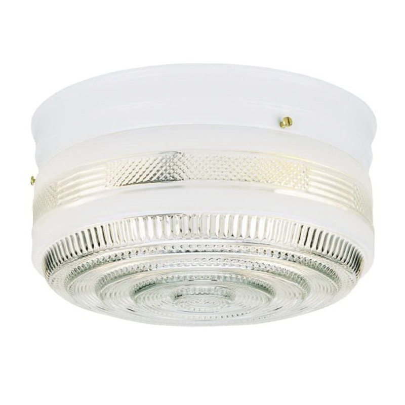 Flush Mount Ceiling Fixture|White