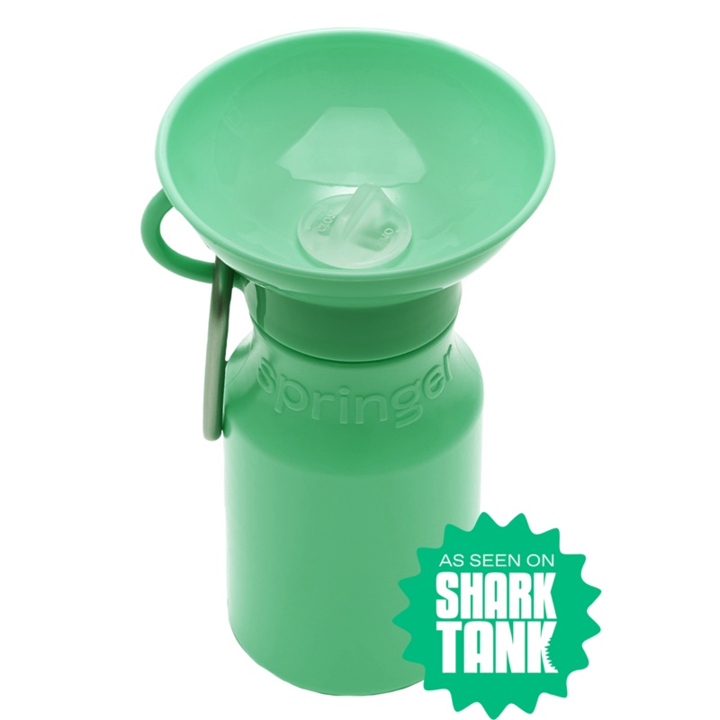 Mini Dog Travel Bottle 15oz – Springer Green
