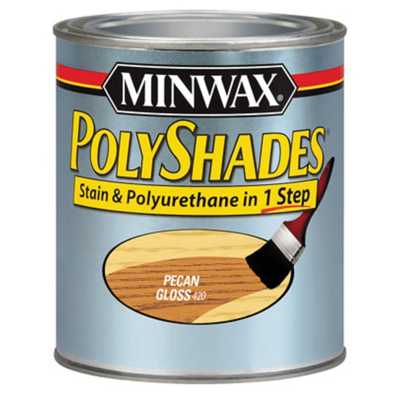 Polyshades Wood Stain Finish HALF PINT – GLOSS – PECAN