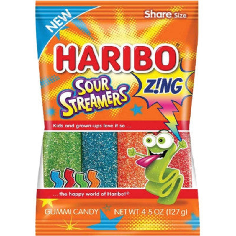 Zing Sour Streamers Gummies|4.5 OZ
