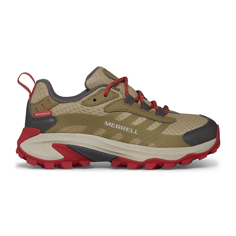 Big Kid’s Moab Speed 2 Low Waterproof Shoe – Coyote