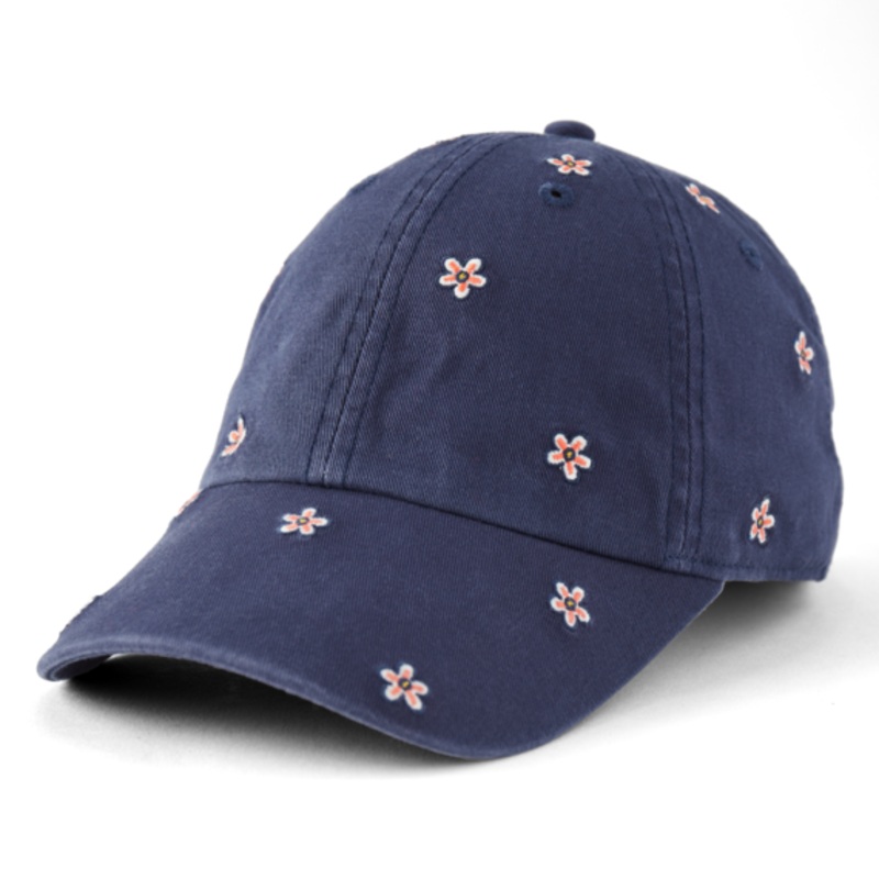 Daisy Ditsy Pattern Chill Cap – Darkest Blue