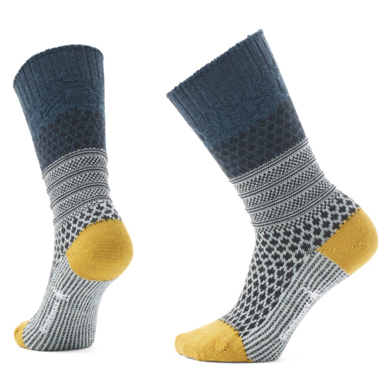 Everyday Popcorn Cable Crew Sock – Frosty Green