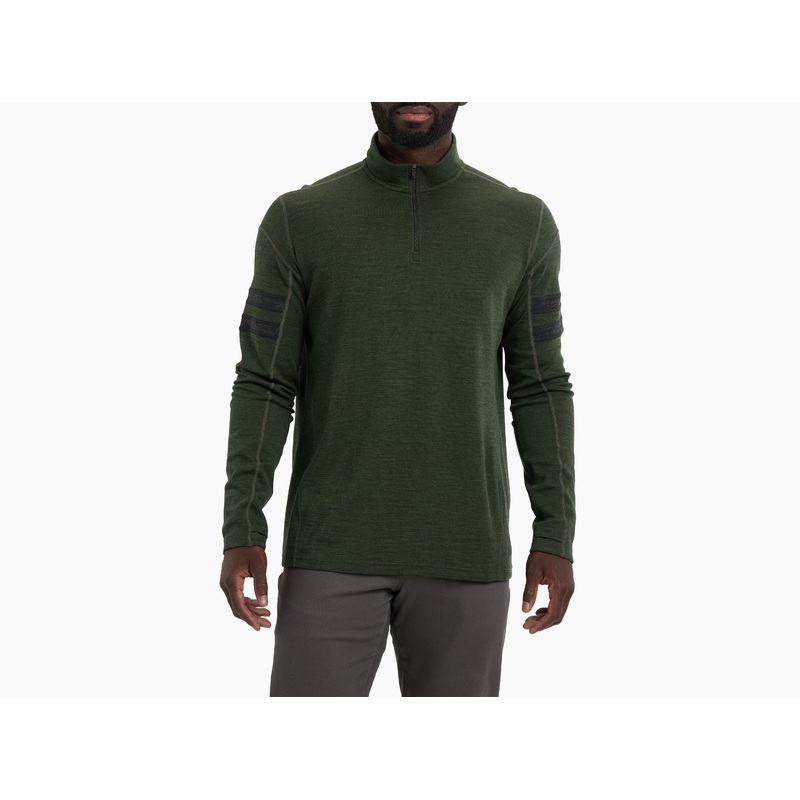 Men’s Light Kuhl Team Quarter Zip – Moss Stone