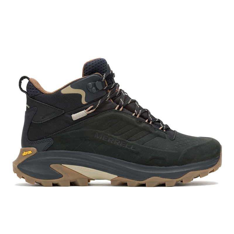 Men’s Moab Speed 2 Leather Mid Waterproof Boot – Black