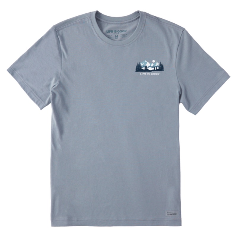 Men’s Winter Evergreen Short-Sleeve Crusher Tee – Stone Blue