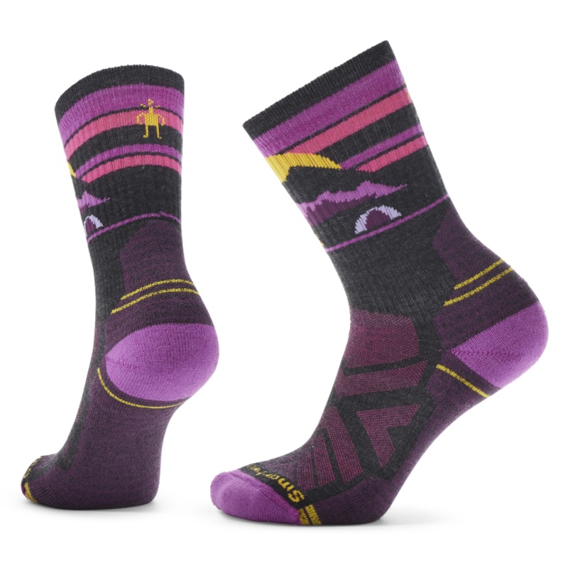 Women’s Hike Light Cushion Mountain Moon Crew Sock – Charcoal
