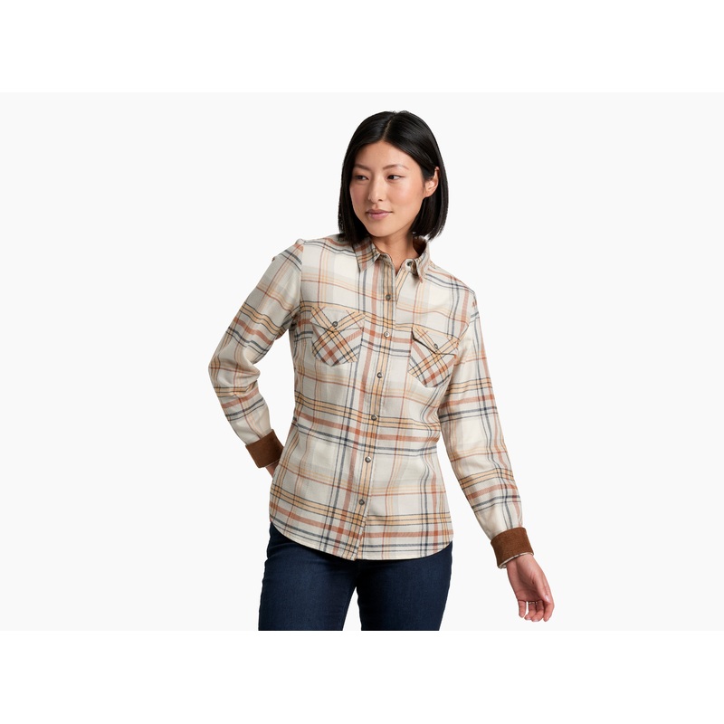 Women’s Tess Flannel Long-Sleeve – Dove