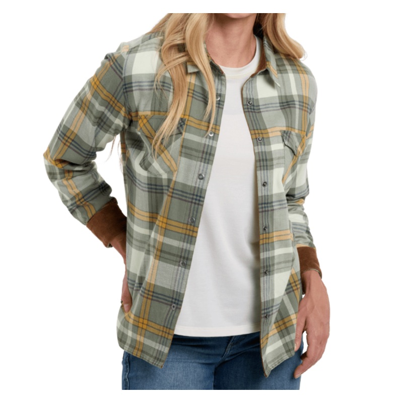 Women’s Tess Flannel Long-Sleeve – Soft Pine