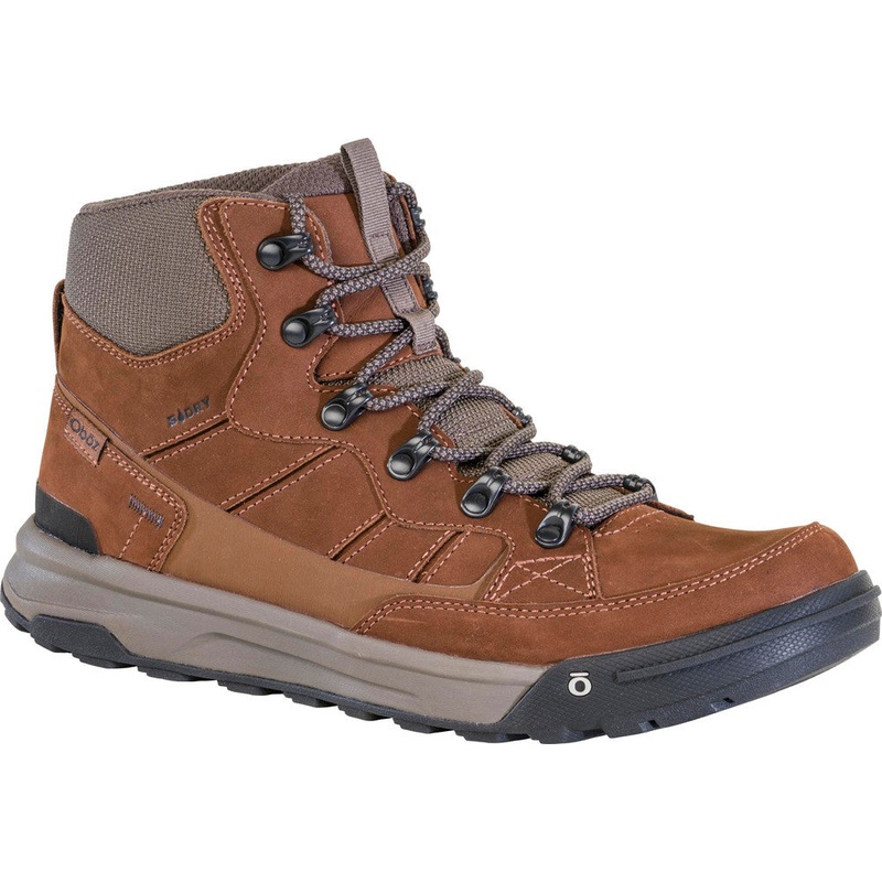 Men’s Burke Mid Leather Waterproof Boot – Grizzly
