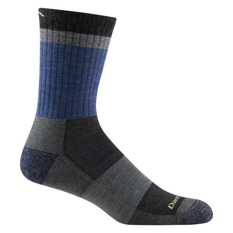 Men’s Heady Stripe Micro Crew Lightweight with Cushion Sock – Blue