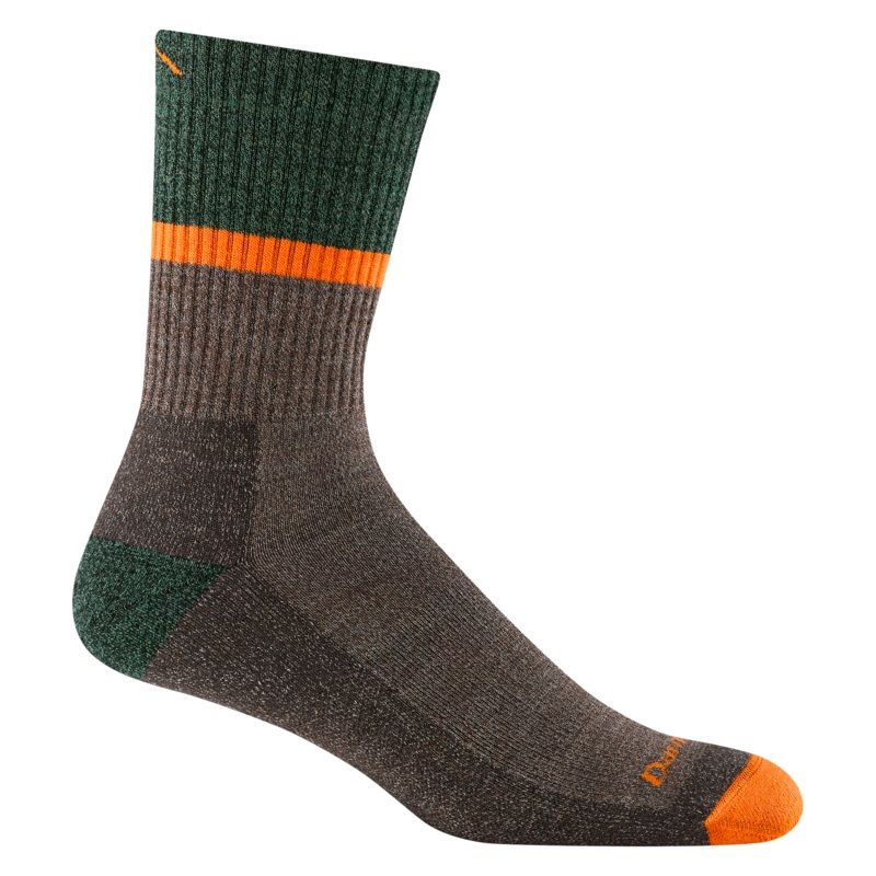 Men’s Ranger Micro Crew Midweight with Cushion Hiking Sock – Brown