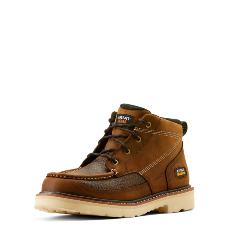 Men’s Rebar Lift Chukka Work Boot – Distressed Brown