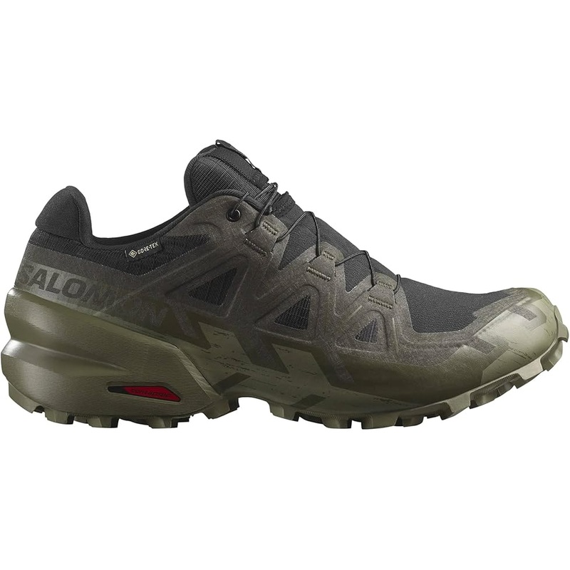 Men’s Speedcross 6 GTX Shoe – Black/Peat/Deep Lichen Green