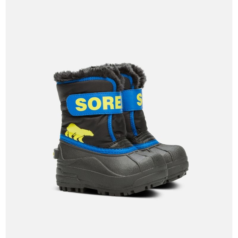 Toddler Snow Commander Boot – Black/Super Blue