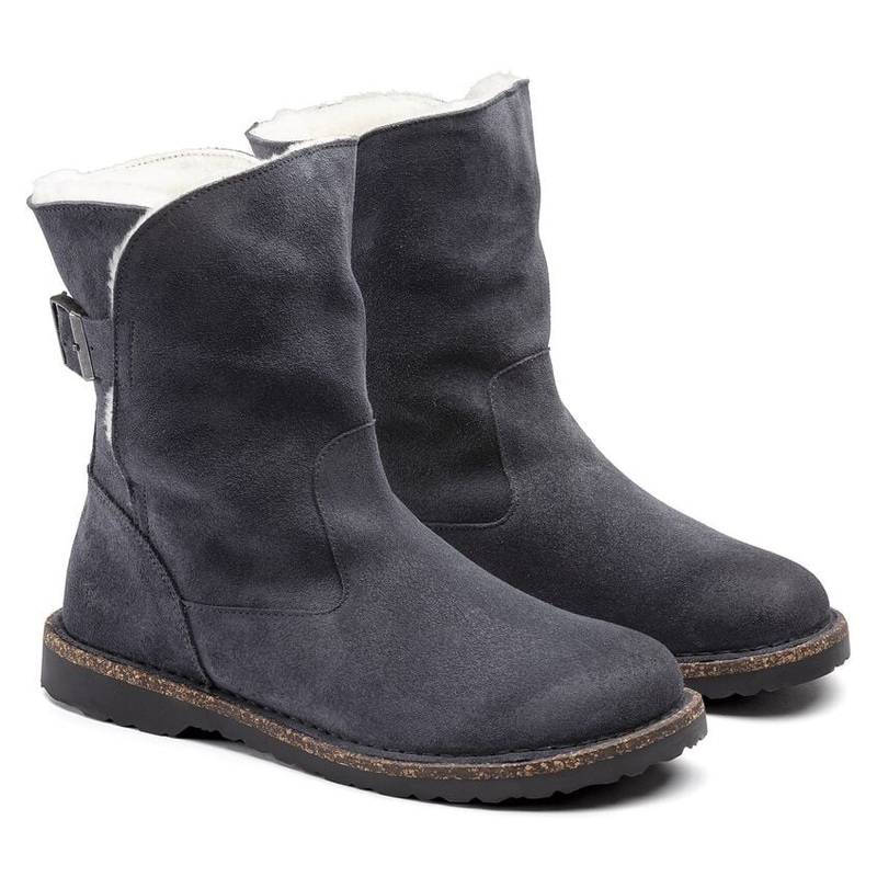 Uppsala Shearling Suede Leather Boot – Graphite