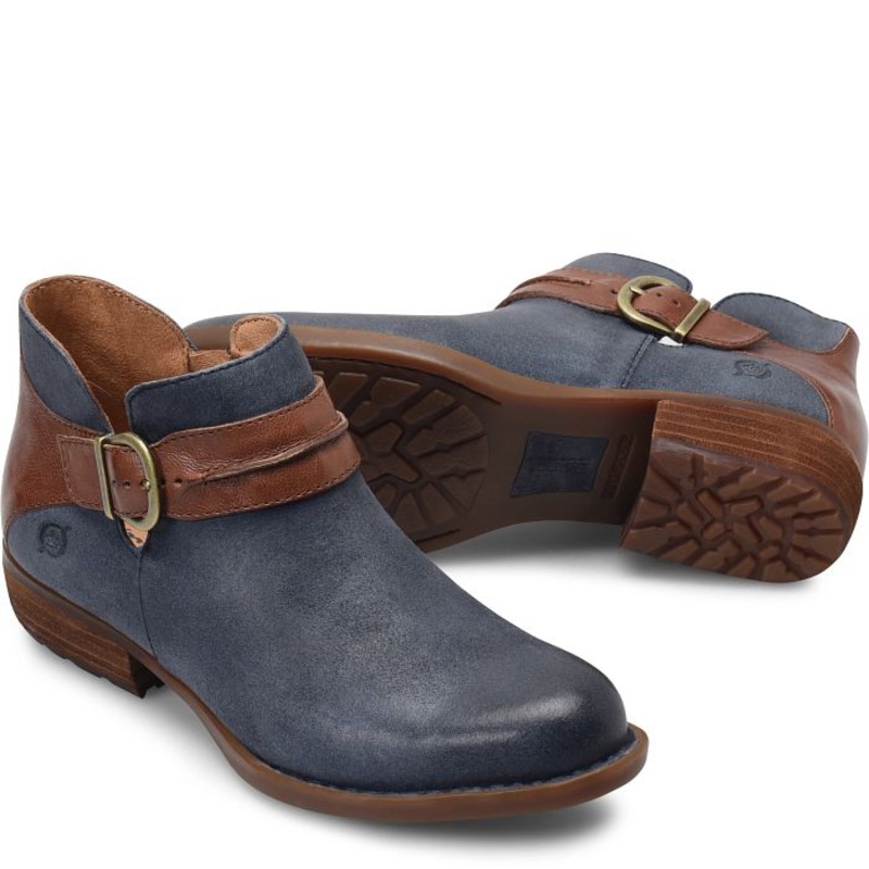 Women’s Kati Boot – Dark Blue Brown Combo (Blue)
