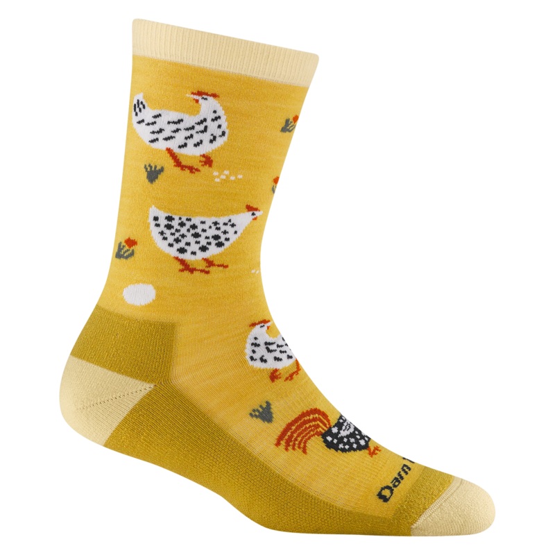 Women’s Mother Clucker Crew Lightweight with Cushion Sock – Sunny