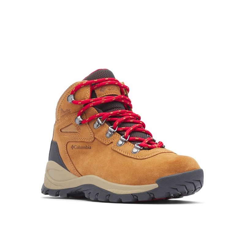 Women’s Newton Ridge Plus Waterproof Amped Hiking Boot – Elk/Mountain Red