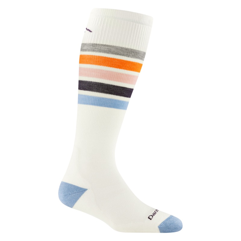 Women’s Snowburst Over-the-Calf Midweight with Cushion Ski & Snowboard Sock – White