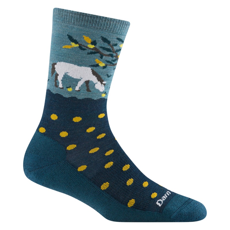 Women’s Wild Life Crew Lightweight Sock – Dark Teal