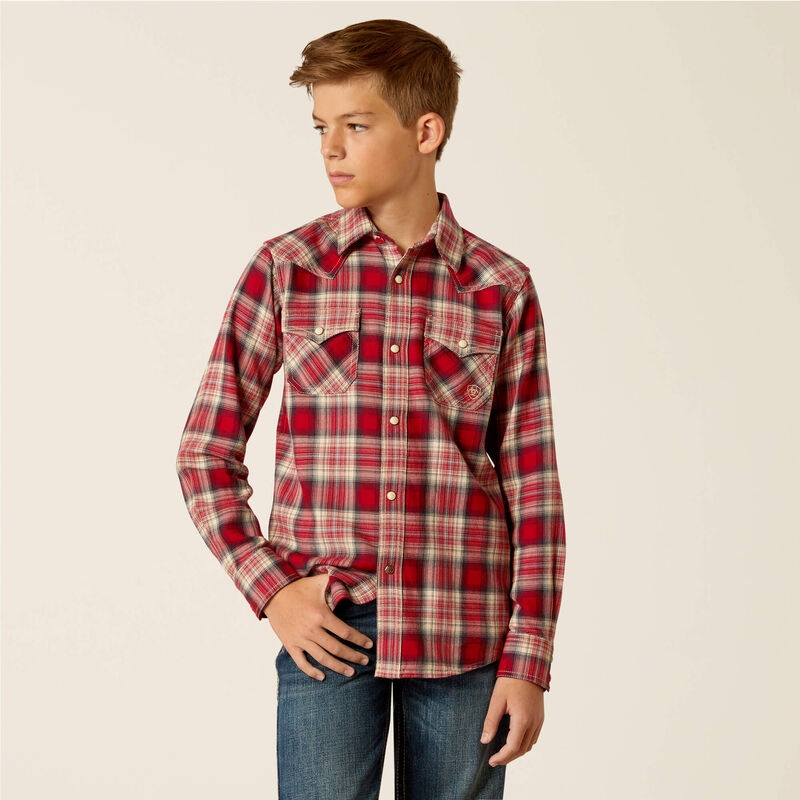 Boys’ Herschel Retro Fit Shirt – Chili Pepper