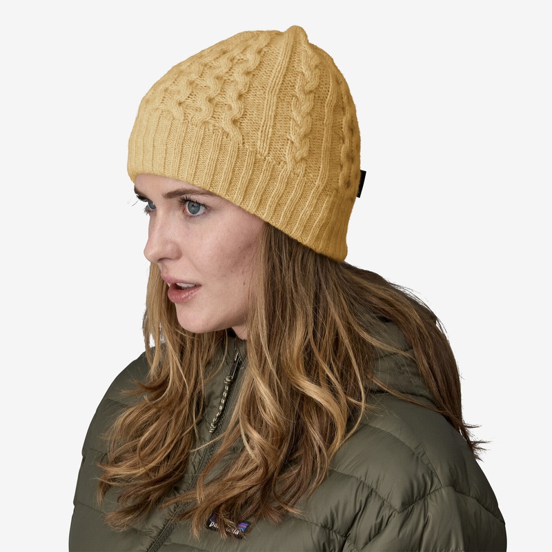 Coastal Cable Beanie – Beeswax Tan